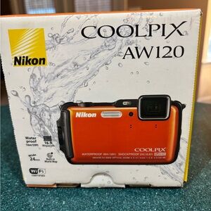 Nikon COOLPIX AW120 Orange Digital Camera